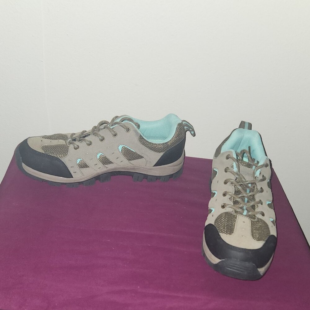 Womens Tan And Light Blue Cushionaire Brig Hiking Boot Size 10 - Picture 5 of 10